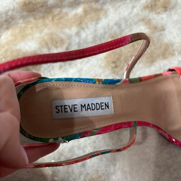 Steve Madden Multicolor Feliz Heeled Sandal Size 7 - Picture 7 of 8